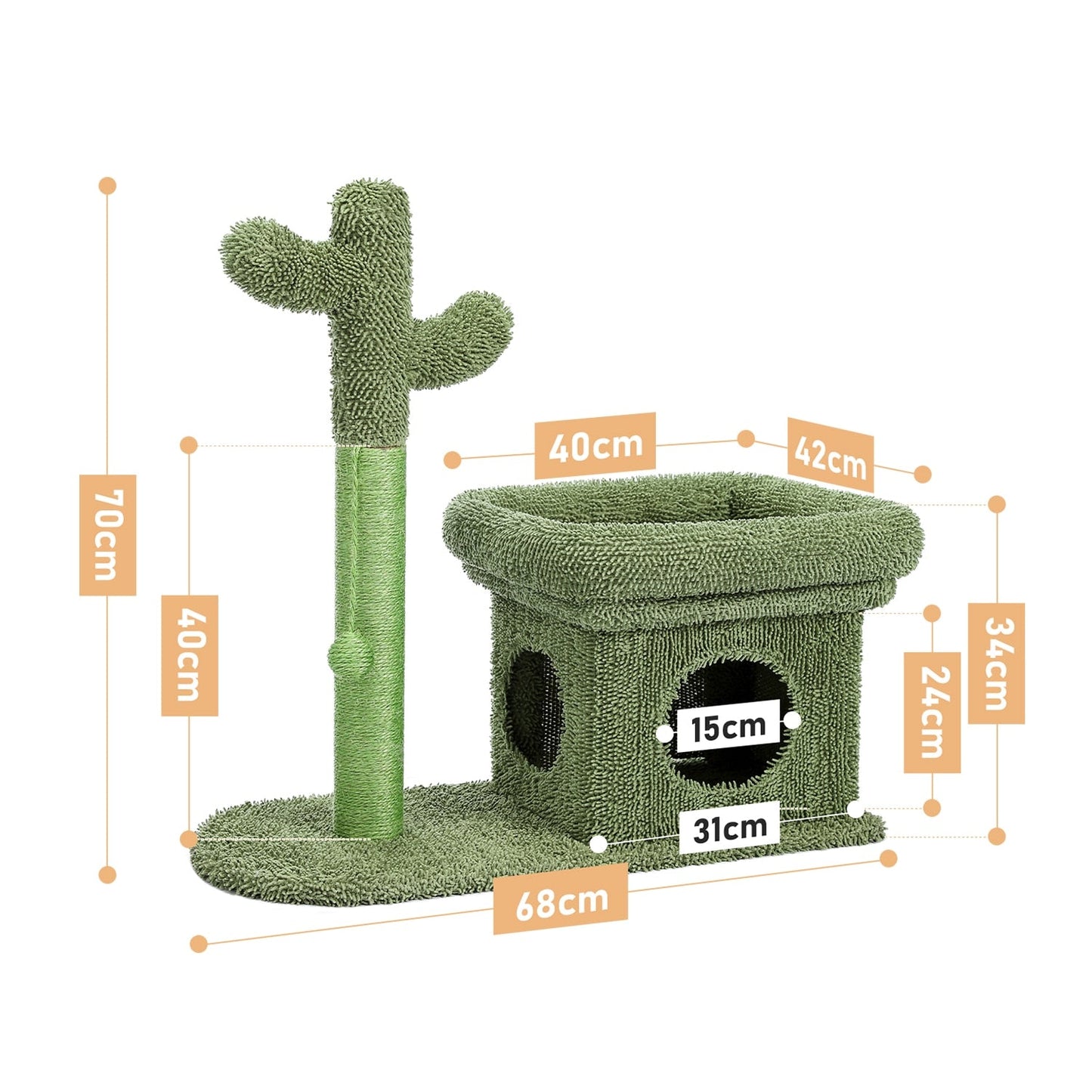 2 IN 1 Cat Cactus Condos