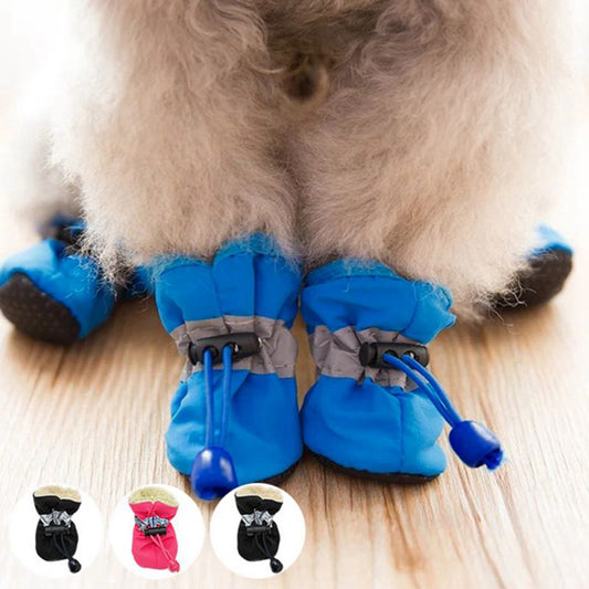 4pcs Protective Pet Shoes